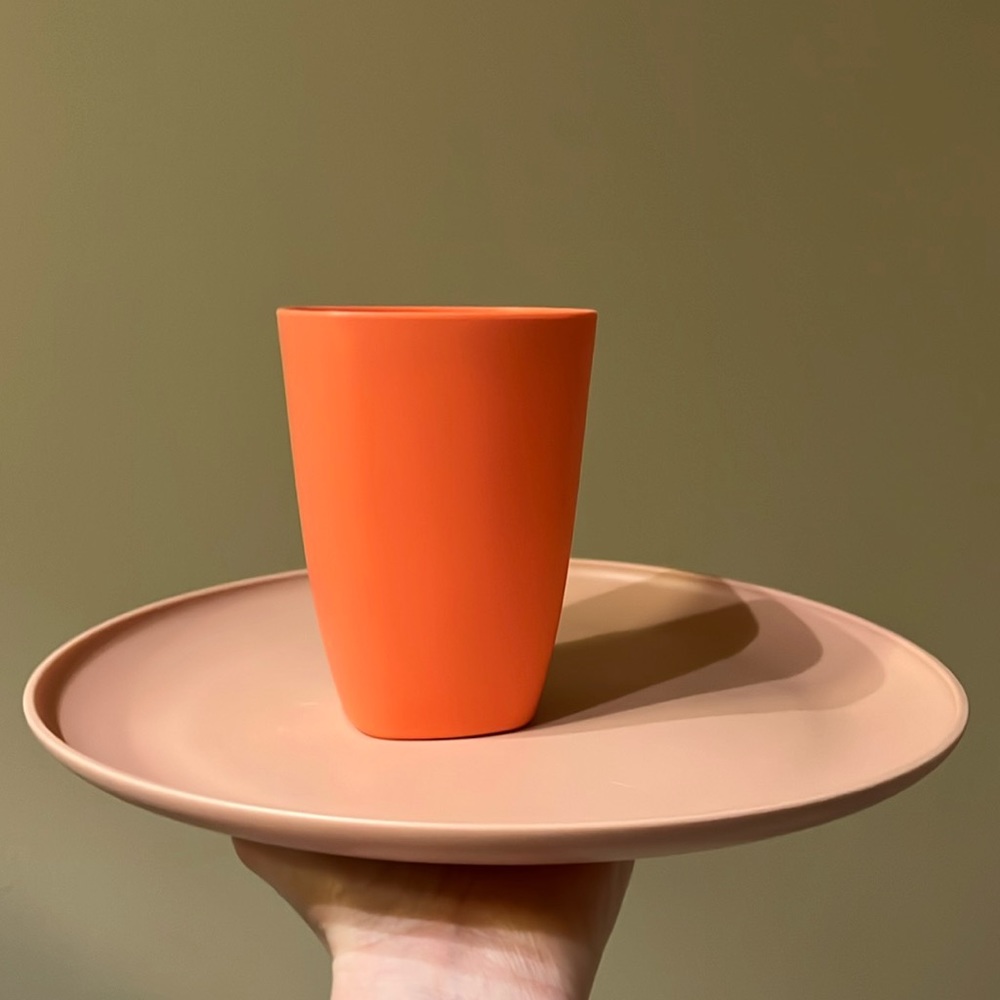 💝 10/$10 💝 MAINSTAYS Reusable Dinner Plate and Cup Combo